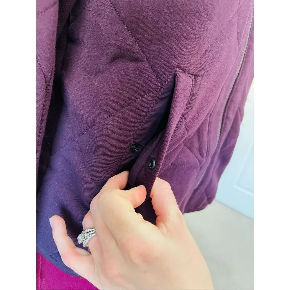 Lululemon Forever Warm Reversible Jacket in Cherry sz 6 - Picture 8 of 15